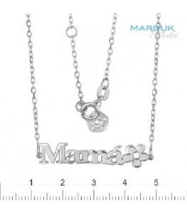 Collar en plata 1ª ley MAMA - S083-MA-3