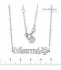 Collar en plata 1ª ley MAMA - S083-MA-3