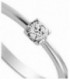 Anillo de compromiso con 1 diamante talla brillante 0.10ct - 74B0005