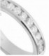 Anillo de diamantes de oro blanco 0.54ct 9 Diamantes - 74B0051