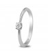 Anillo de compromiso con 1 diamante talla brillante 0.10ct - 74B0005