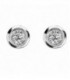 Pendientes de Oro Blanco 1ª Ley y Diamante - 17G-024CH