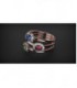 Anillo Oro rosa 1ª ley Diamantes y Zafiros - RP008ADMS4/02