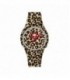 Doodle Watch Reloj de pulsera de cuarzo, diseño de leopardo con correa de silicona, 39 mm, DO39014 - DO39014