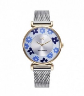 Reloj de mujer MIDTOWN de esfera verde con bisel interno de flores - MM0132-60