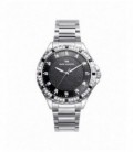 Reloj de mujer Tooting con caja y brazalete de acero en Ip negro - MM1007-57