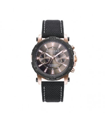 Reloj de hombre Heat con caja de acero bicolor y correa negra de Nylon - 401315-47