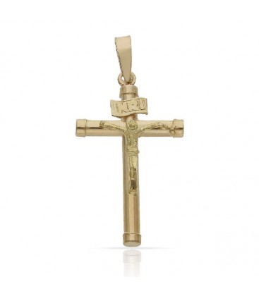 CRUZ ORO 18KL CRISTO - 15X28MM - C-134