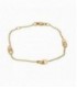 Pulsera Oro 1ª Ley cadenita con esbones ovalados intercalados - M-1083388APU