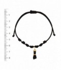 PULSERA PUÑO AZABACHE IMI CORDON NUDOS - 90343-0-9