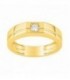 Anillo oro amarillo 9 Kilates 375 Milesimas diamante sintetico F-VS 0.15CT talla brillante - 9KLGD065Y